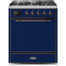 ILVE - Majestic II Series - 30 Inch Dual Fuel Freestanding Range Gas/Propane UM30DQNE3