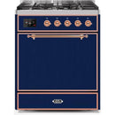 ILVE - Majestic II Series - 30 Inch Dual Fuel Freestanding Range Gas/Propane UM30DQNE3