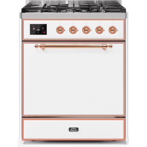 ILVE - Majestic II Series - 30 Inch Dual Fuel Freestanding Range Gas/Propane UM30DQNE3