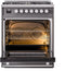 ILVE Professional Plus II 30-Inch Freestanding Dual Fuel Range with 5 Sealed Burner - UP30WMP