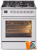 ILVE Professional Plus II 30-Inch Freestanding Dual Fuel Range with 5 Sealed Burner - UP30WMP