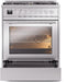 ILVE Professional Plus II 30-Inch Freestanding Dual Fuel Range with 5 Sealed Burner - UP30WMP