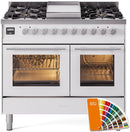 ILVE Professional Plus II 40-Inch Freestanding Dual Fuel Range with 6 Sealed Burner - UPD40FWMP