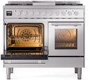 ILVE Professional Plus II 40-Inch Freestanding Dual Fuel Range with 6 Sealed Burner - UPD40FWMP