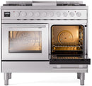 ILVE Professional Plus II 40-Inch Freestanding Dual Fuel Range with 6 Sealed Burner - UPD40FWMP