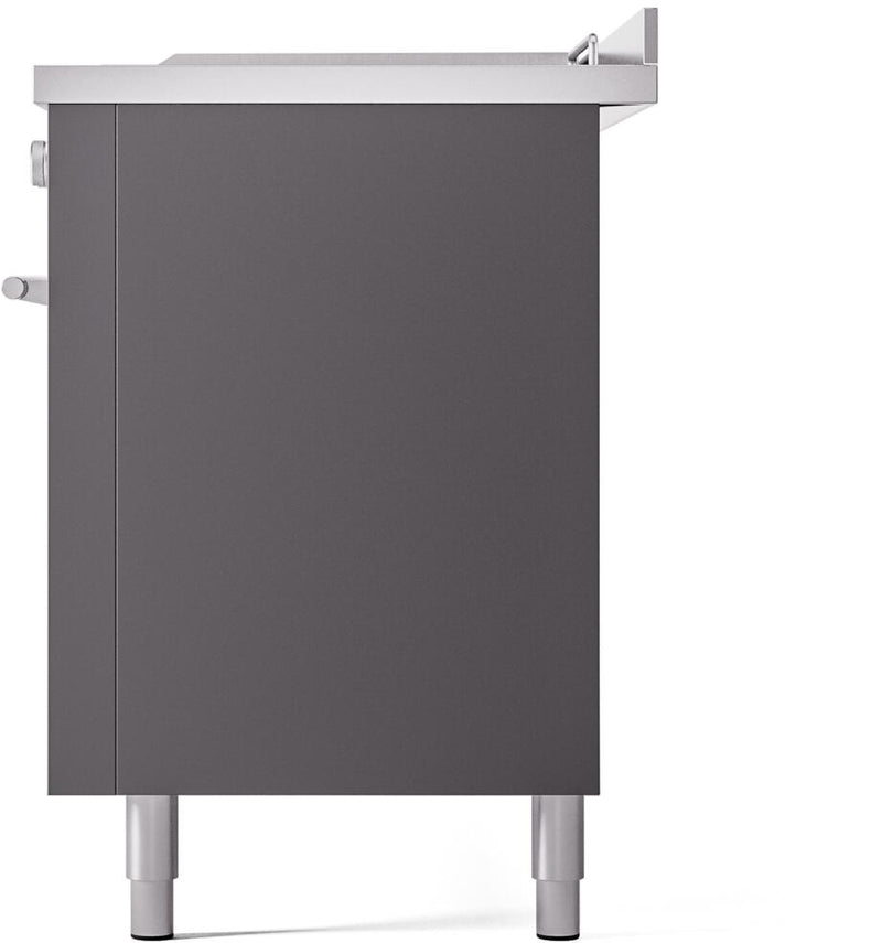 ILVE Professional Plus II 60 Inch Dual Fuel Freestanding Range in Stainless Steel with Trim - UP60FSWMP