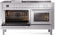 ILVE Professional Plus II 60 Inch Dual Fuel Freestanding Range in Stainless Steel with Trim - UP60FSWMP