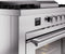 ILVE Professional Plus II 60 Inch Dual Fuel Freestanding Range in Stainless Steel with Trim - UP60FSWMP