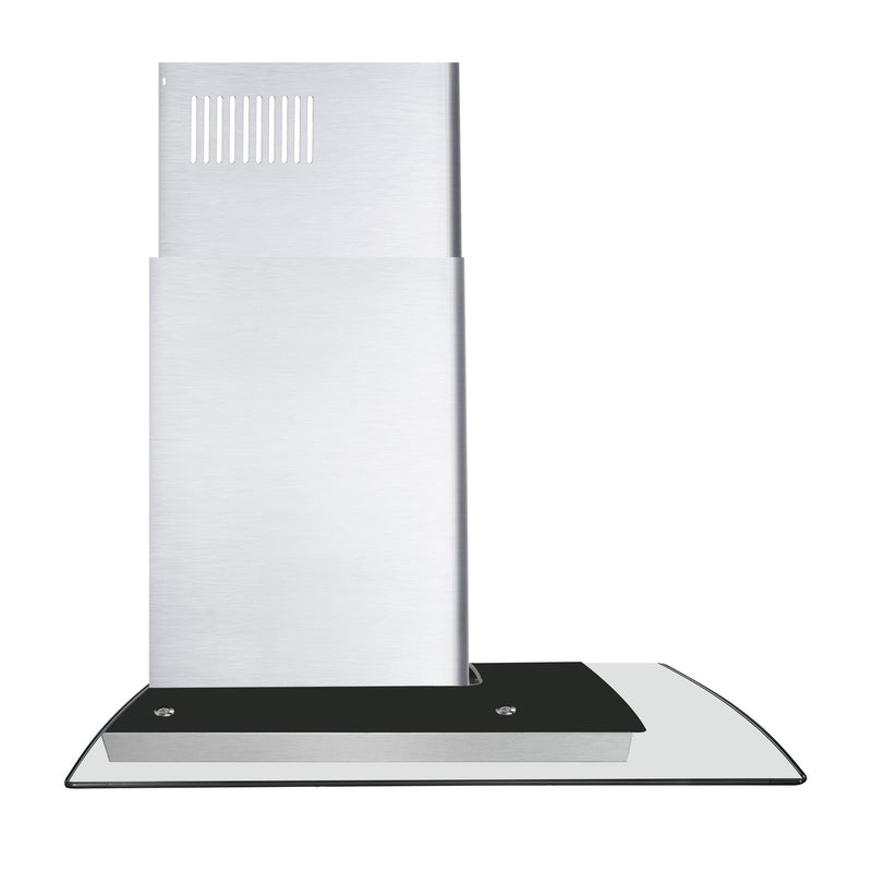 Cosmo 30-Inch 380 CFM Ducted Wall Mount Range Hood in Stainless Steel with Tempered Glass COS-668A750