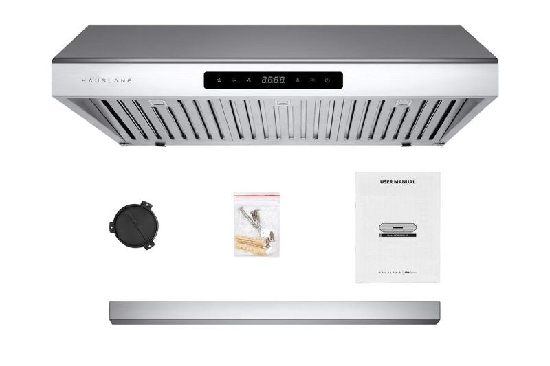 Hauslane 30 Inch Under Cabinet Range Hood with Stainless Steel Filters in Stainless Steel (UCPS10SS30)