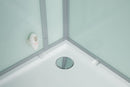 Maya Bath White Platinum Anzio Steam Shower - Right (208)