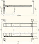 Katool | KT-4H150 Heavy Duty 4-Post Alignment Lift 15,000lbs (Rolling Jack Included)