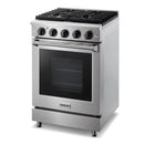 Thor Kitchen 24-Inch Oven Gas Range in Stainless Steel LRG2401U