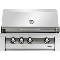 Vintage 36-In. Built-In Liquid Propane Grill All Stainless Steel VBQ36G-L