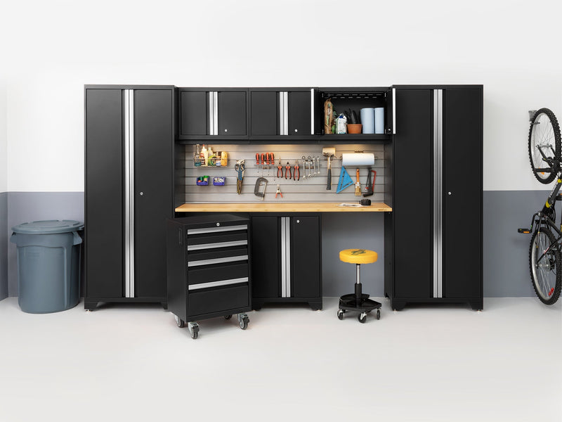 NewAge Bold Series 5 Piece Cabinet Set With Base, Wall Cabinets and 30 in. Locker