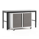 NewAge Pro Series 2 Piece Cabinet Set with 84 in. Workbench and 42 in. Base Cabinet on Casters